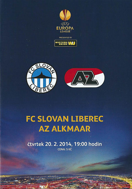 AZ Programma 20-feb-2014 Slovan Liberec uit